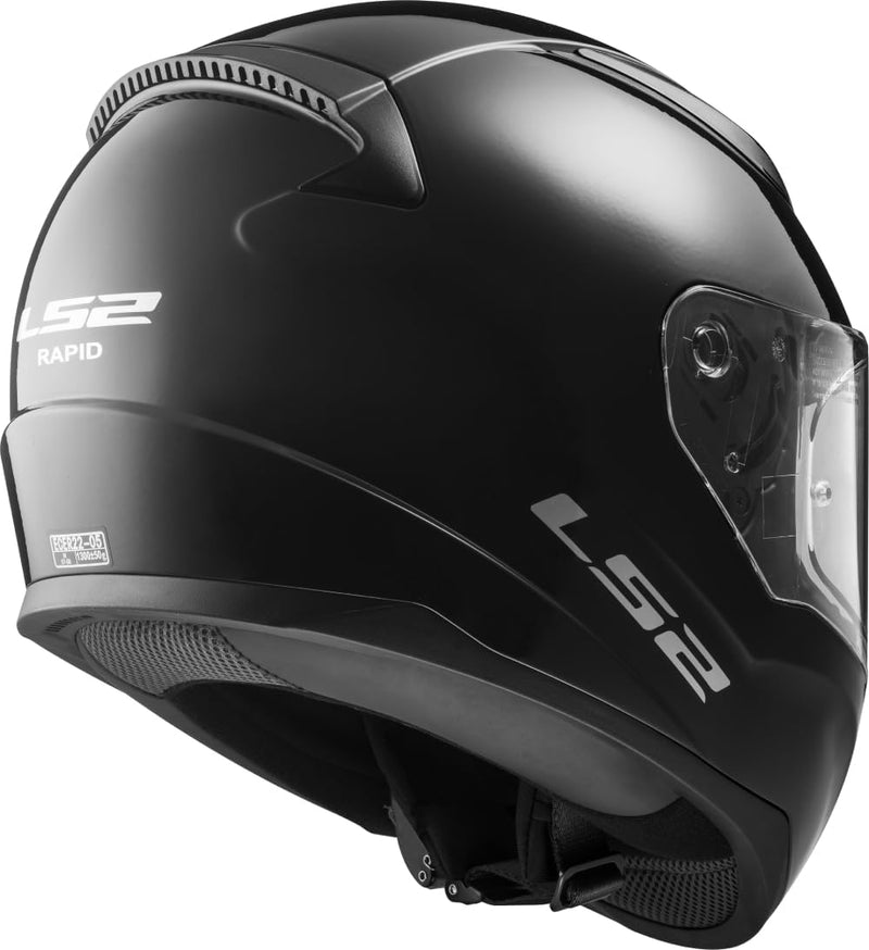 LS2 Motorradhelm RAPID, Schwarz, Grösse XL XL Schwarz, XL Schwarz