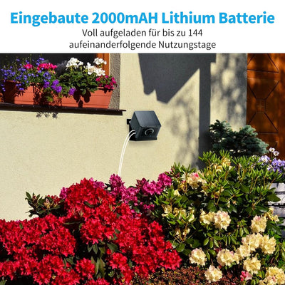 Briidea Solar Bewässerungssystem, Garten Bewässerungssystem, Solarenergie, Mit 30 Fuss (9,14 Meter)