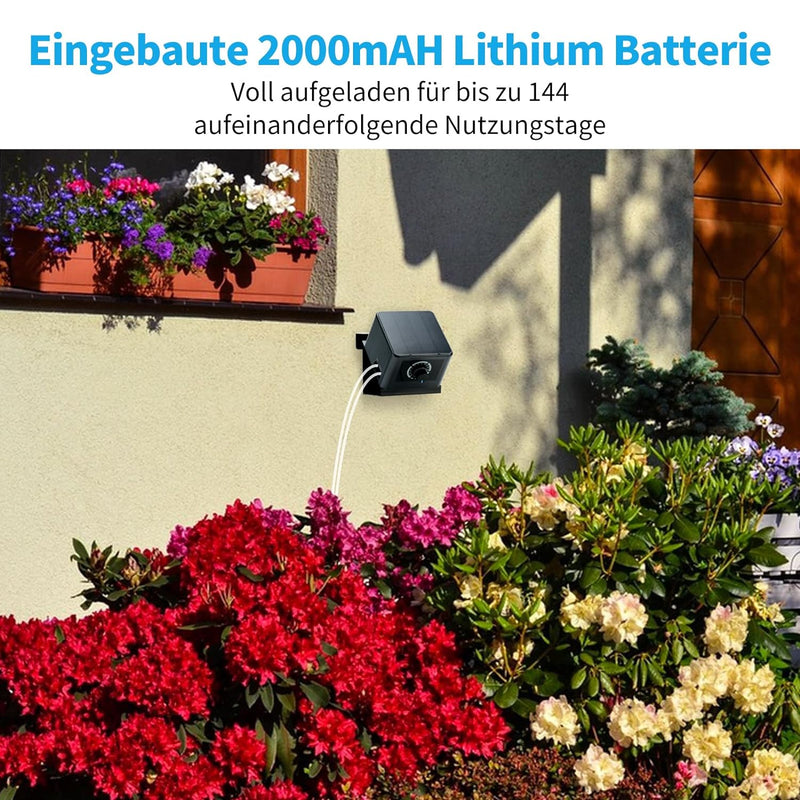 Briidea Solar Bewässerungssystem, Garten Bewässerungssystem, Solarenergie, Mit 30 Fuss (9,14 Meter)