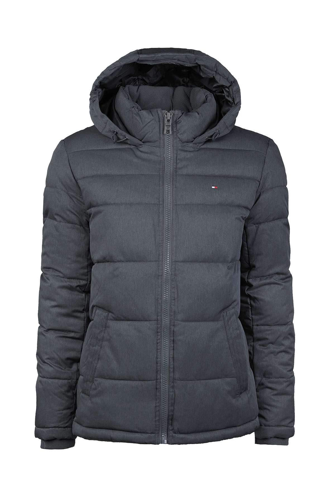 Tommy Hilfiger Herren Hooded Puffer Jacket Daunenalternativer Mantel Marineblau (Heather Navy) S, Ma