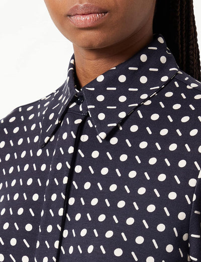 Seidensticker Damen Blusen Kleid - Fashion - Regular Fit - tailliert - Bügelleicht – Langarm 36 Dunk
