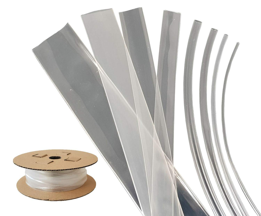 netproshop Schrumpfschlauch (3:1) 150°C transparent Grösse von 1,5 bis 40mm Auswahl, Grösse:1.5 mm -