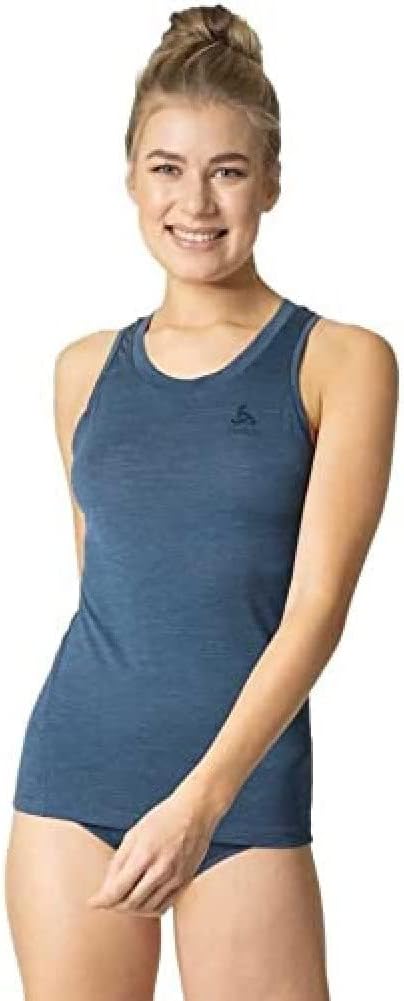 Odlo Damen Merino Performance 130 Gramm_111261 Funktionsunterwäsche Tanktop XS Grey Melange, XS Grey