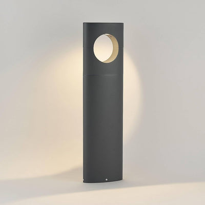 Lucande LED Aussenleuchte 'Forama' (Modern) in Schwarz aus Aluminium (1 flammig,) - Wegeleuchte, Pol