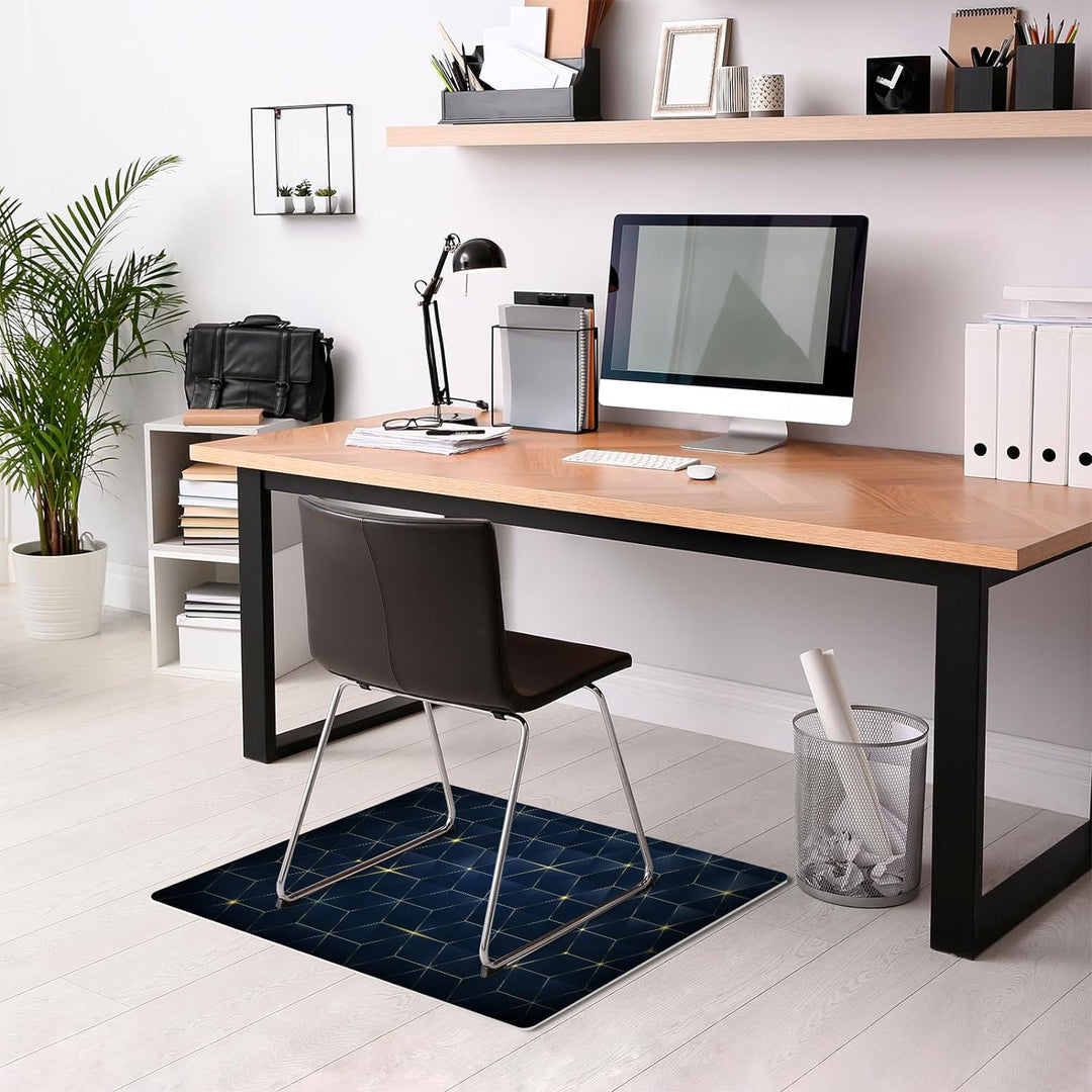 HUBDECO Flexible Schutzmatte aus Strapazierfähigem Printfloor - Schutzunterlage Unter Sessel, Stuhl