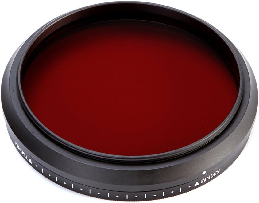 Fotga 77mm Sechs-im-EIN Einstellbare Infrarot Infrared Pass X-Ray-Objektiv-Filter IR Filter 530nm bi