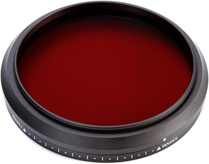Fotga 77mm Sechs-im-EIN Einstellbare Infrarot Infrared Pass X-Ray-Objektiv-Filter IR Filter 530nm bi