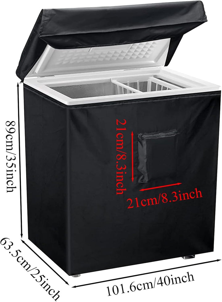 Tiefkühlschrank-Abdeckung, wasserdichter Innenschutz, 101,6 x 63,5 x 89,9 cm, Oxford-Tuch, Gefriersc