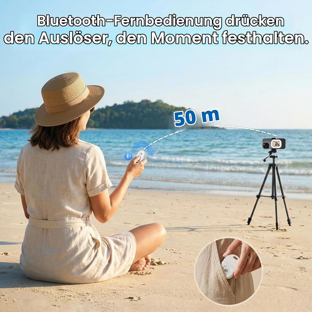 Handy Selfie Monitor für iPhone &amp; Android, 2,01" Smartphone Rückkamera Magnetisch Vlog Bildschirm mi