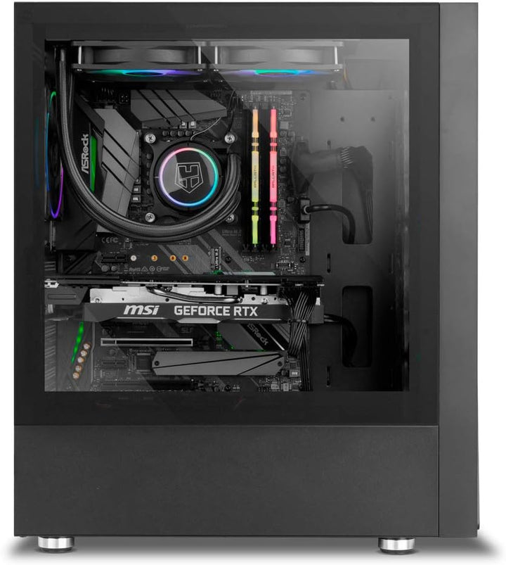 NOX XTREME PRODUCTS Hummer Blaster -NXHUMMERBLASTER- PC-Gehäuse, Semi-Tower, ARGB Pro-Beleuchtung, S