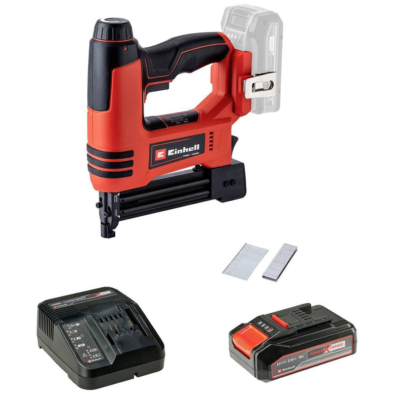 Einhell TE-CN 18 Li Power X-Change + 2,5 Ah-Kit 4257791 Akku-Nagler Klammernlänge 10-22mm inkl. A