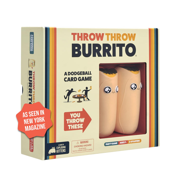 Exploding Kittens - Presents Throw Throw Burrito - A Dodgeball Card Game - Family Card Games for Adu