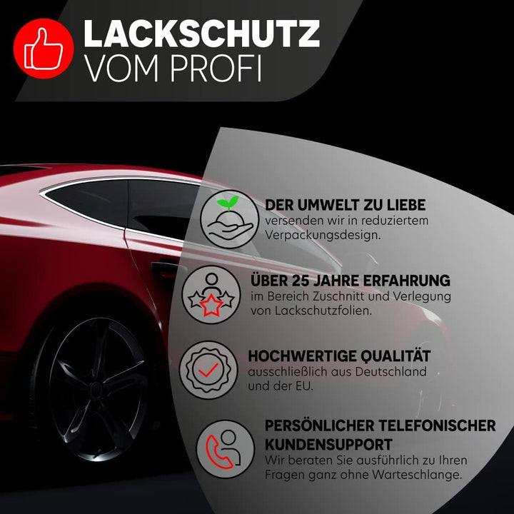 PR-Folia Ladekantenschutz für Toyota Proace City Verso ab Bj. 2020 - TRANSPARENT Zubehör Lackschutzf