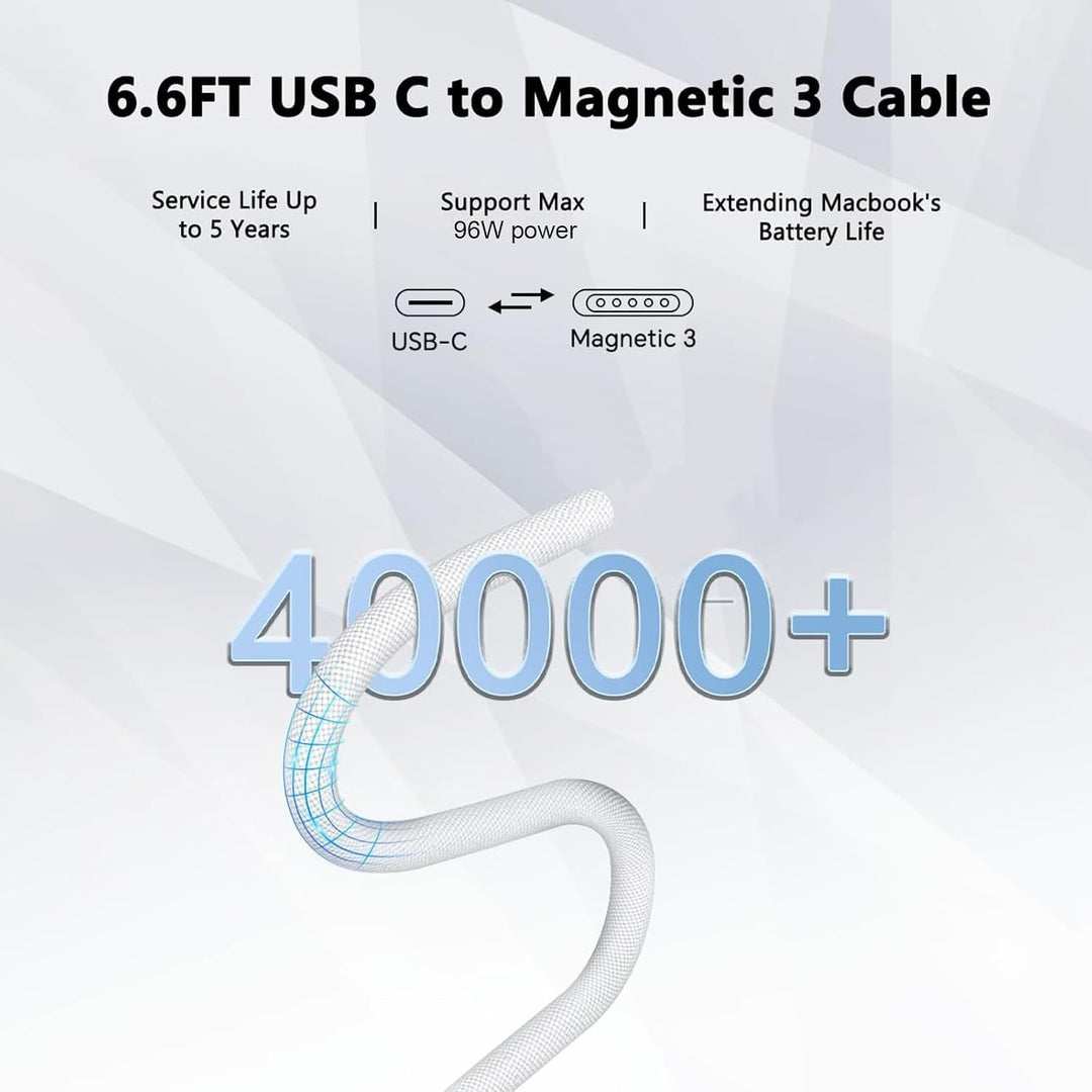 Ladekabel Mac Book Pro Air 96W USB-C auf Magnetic 3 Ladegeräte & Netzteile | M5 M4 M3 M2 M1 Pro MAX