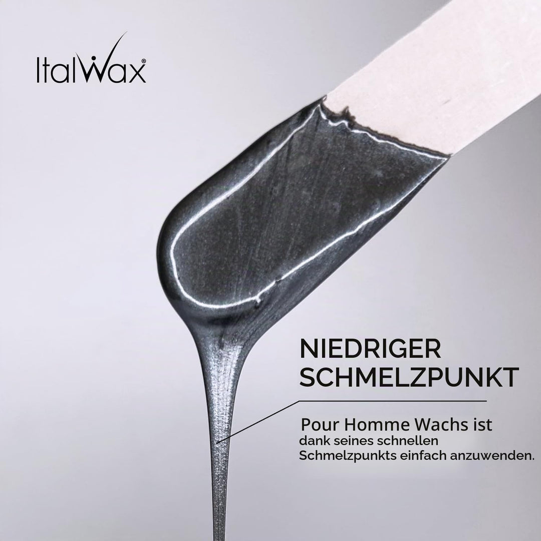 Italwax Pour Homme - 1kg - Waxing perlen für Haarentfernung - Natürliche Formulierung für alle Hautt