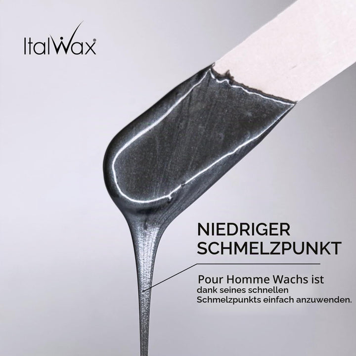 Italwax Pour Homme - 1kg - Waxing perlen für Haarentfernung - Natürliche Formulierung für alle Hautt