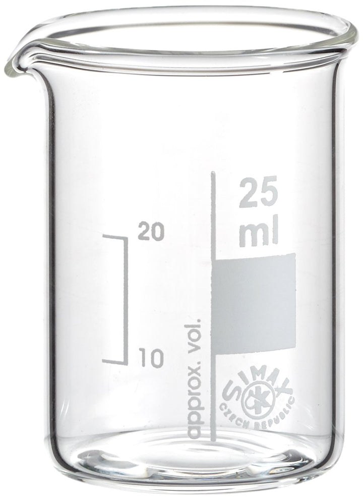 neoLab E-1034 Bechergläser, niedrige Form, 25 mL (10-er Pack)