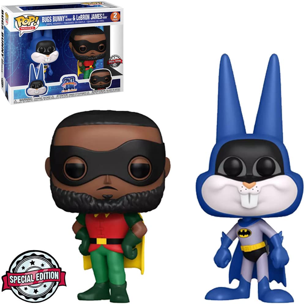 Funko! Pop – 2 Pack Exclusive Space Jam 2 – Bugs as Batman &amp; Lebron James