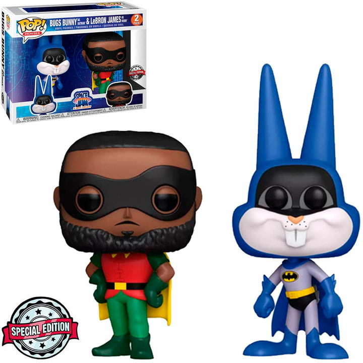 Funko! Pop – 2 Pack Exclusive Space Jam 2 – Bugs as Batman &amp; Lebron James