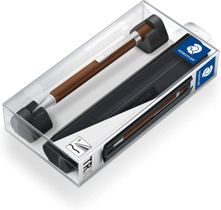 STAEDTLER TRX 440TRX7B-9ST Kugelschreiber (ergonomische Dreikantform, matte, samtweiche Aluminium-Ob