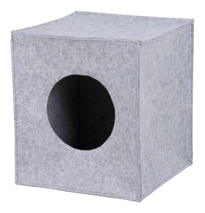Trixie 36313 Kuschelhöhle Anton für Regal, 33 × 33 × 37 cm, grau, grau 1 Stück (1er Pack)