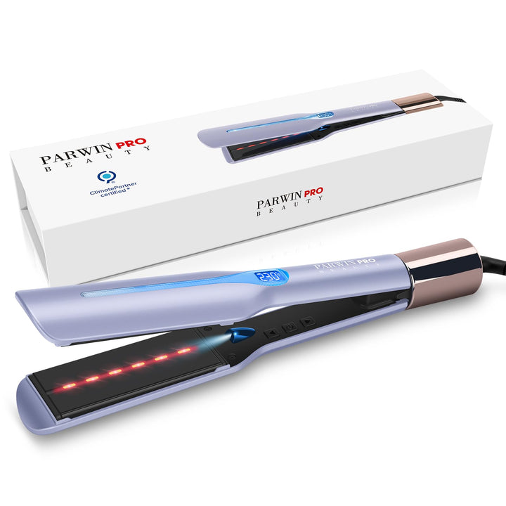 Infrarot-Ionen Haarglätter mit breiten 45mm Stylingplatten, PARWIN PRO BEAUTY Profi Glätteisen für d