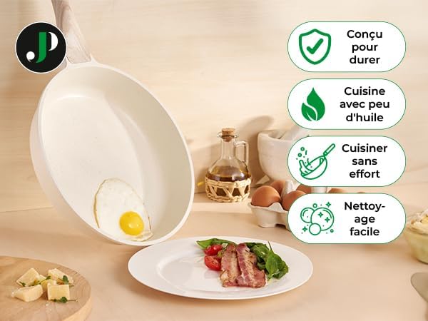 JUST PERFECTO Induktions Töpfe Set - Pfannenset mit deckel - Induktions Töpfe Set - töpfe & pfannen