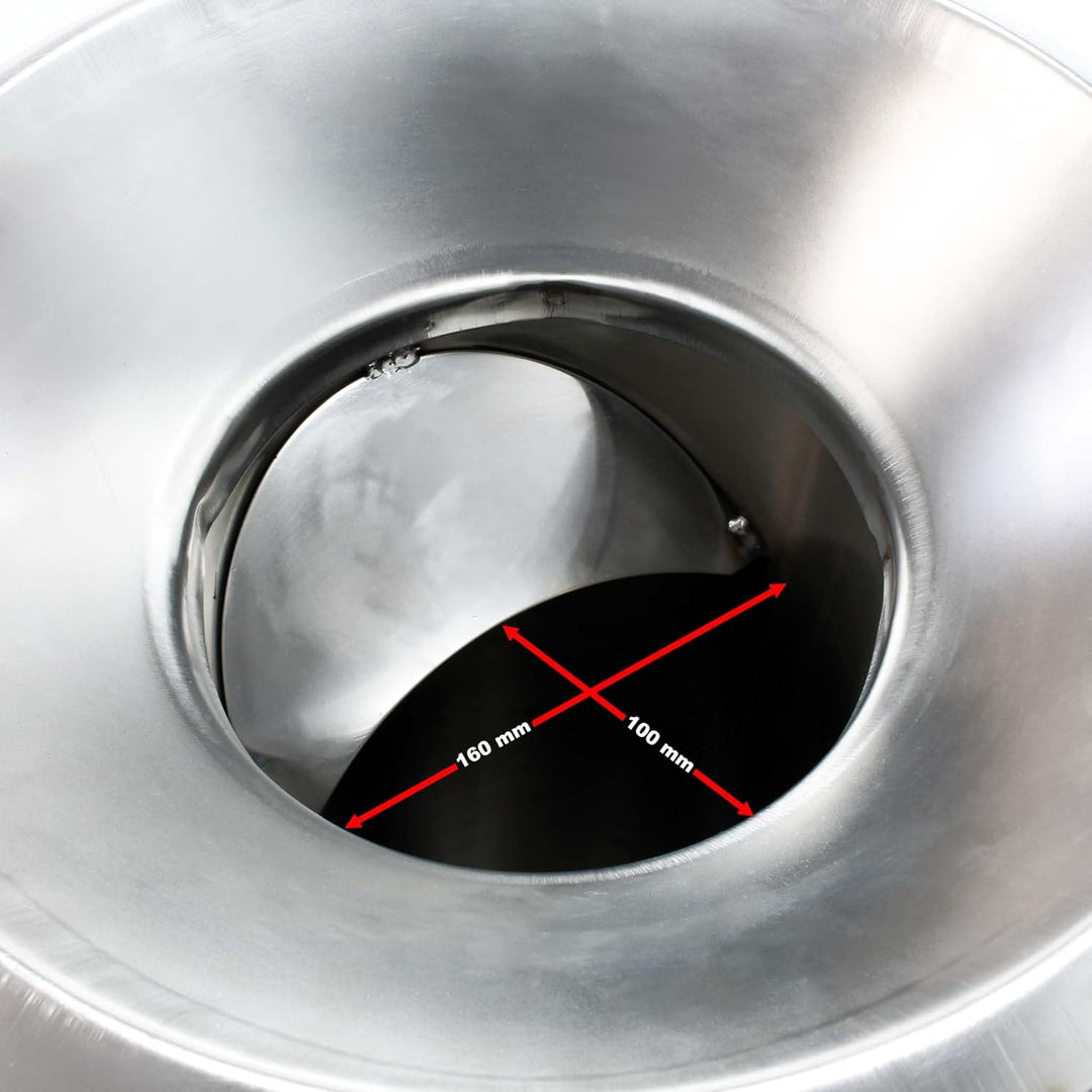 Wiltec Kernobstschneidemühle aus Edelstahl, Obsthäcksler mit 1100W 1,5 PS 2800U/min, bis zu 1000 kg