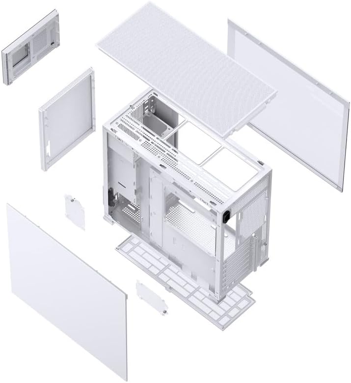 JONSBO D41 MESH Screen ATX Gehäuse, gehärtetes Glas, weiss
