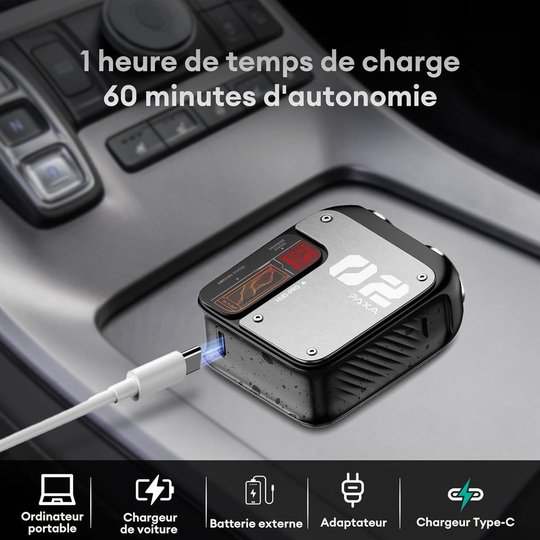 PAXA T01 Rasierer Herren Elektrisch,9000U/Min Kompakter Elektrorasierer,IPX7 Rotationsrasierer Mini