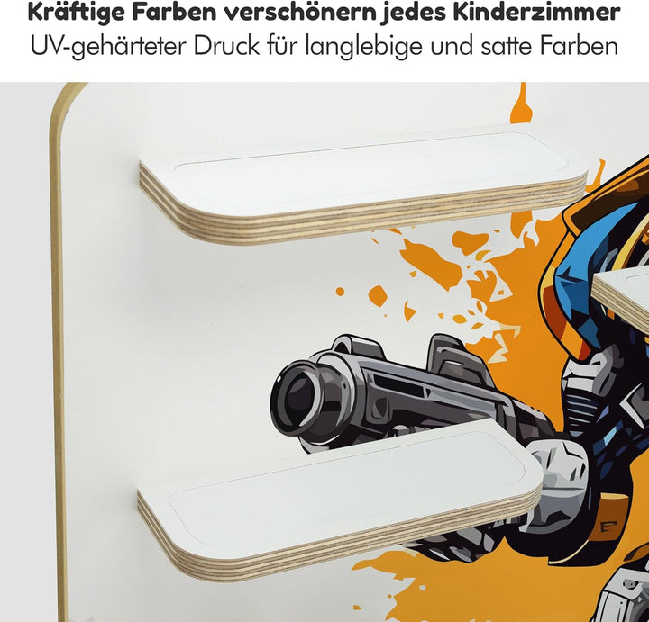 stadtecken Holzregal passend für Toniebox 2 I Geeignet für ca. 50 Tonies I Perfekte Aufbewahrung im