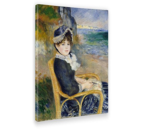 Giallobus - Bild - Druck AUF LEINWAND - Renoir - DURCH DEN Seashore - 100 x 140 cm, 100 x 140 CM