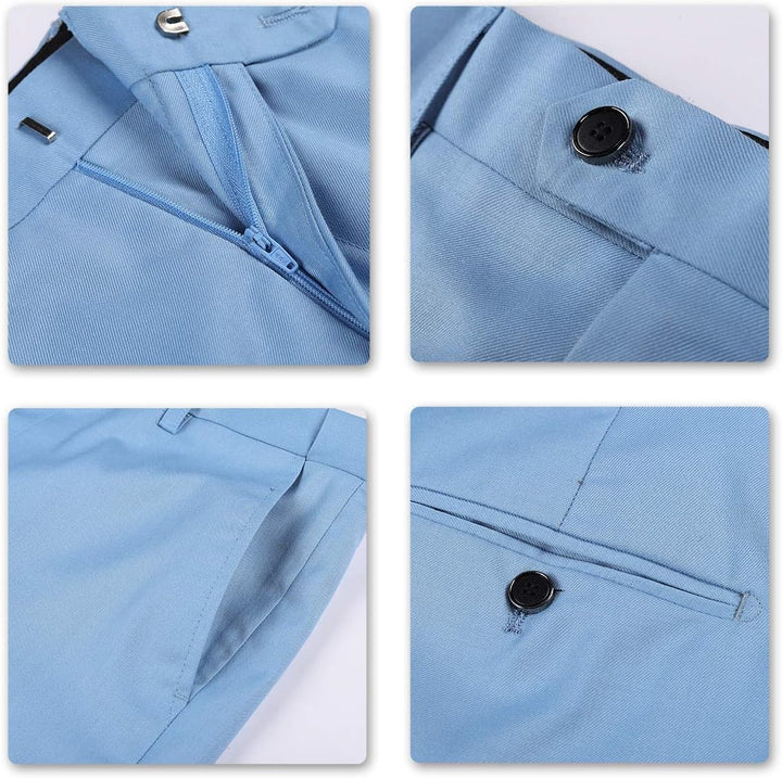 YOUTHUP Anzug Herren 3 Teilig Anzüge Slim Fit 2-Knopf Herrenanzug Modern Formell Sakko Weste Hose fü