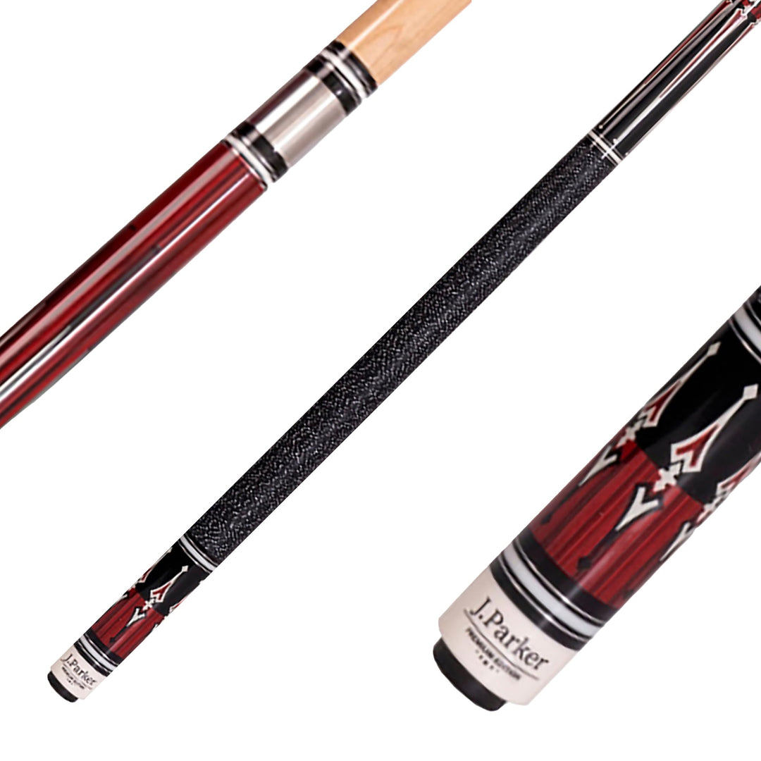 Parker Billardqueue Premium Edition PE-Serie, Profi-Cue, Quick-Joint 12,75 Mehrschicht Leder-Tip, Le