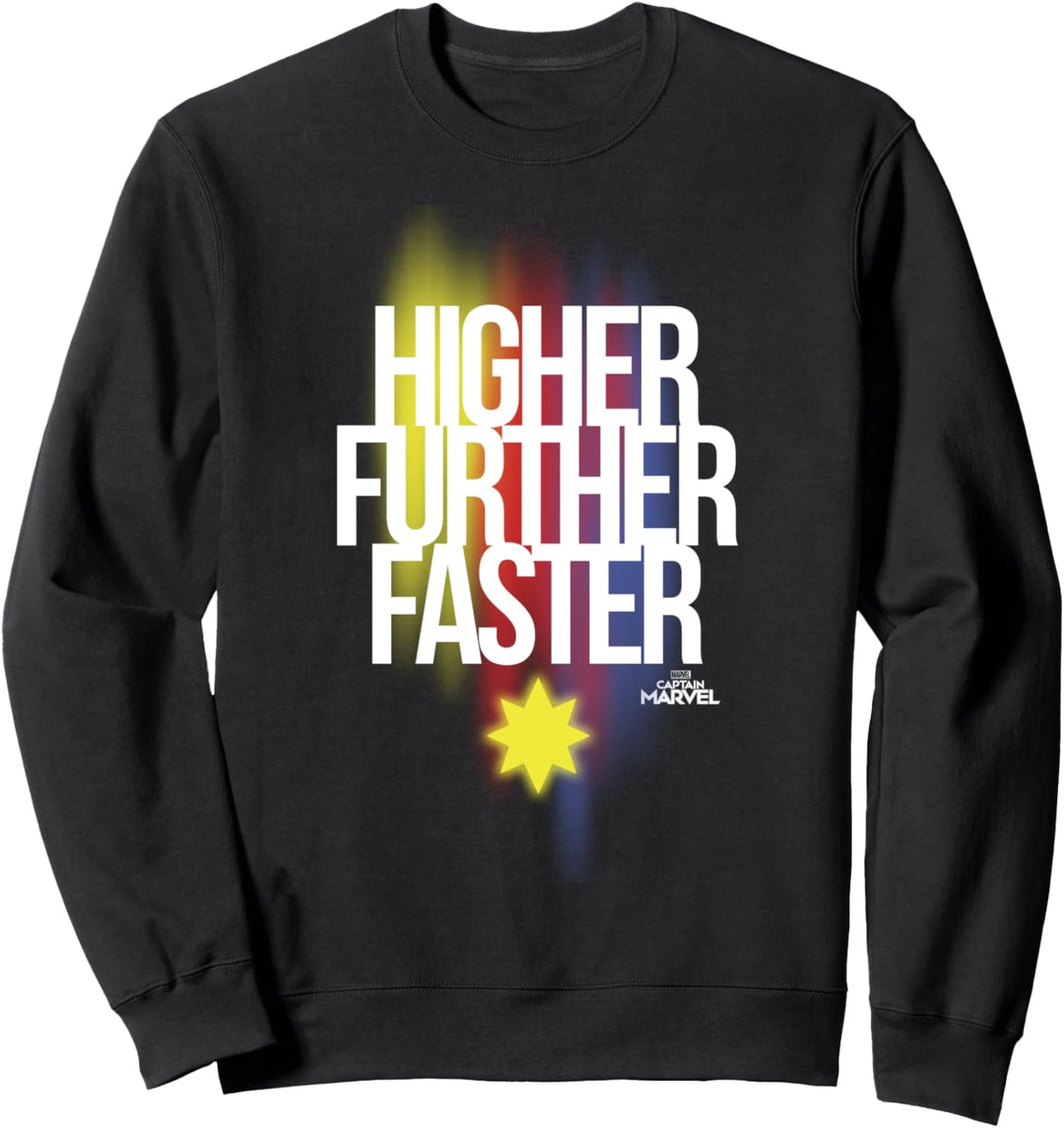 Captain Marvel Higher Further Faster Gradient Sweatshirt
