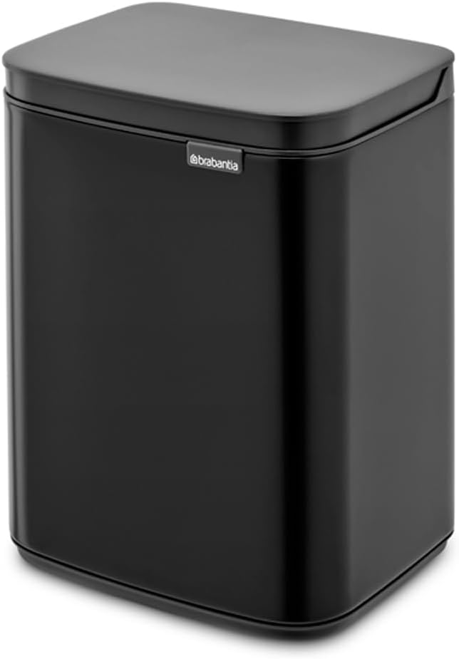 Brabantia - Bo Abfalleimer 4L - Abfalleimer klein & stilvoll - Leicht zu öffnender, sanft schliessen