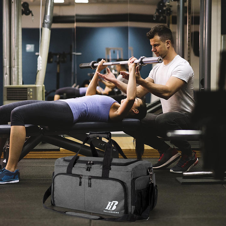 Sporttasche Reisetasche für Damen und Herren Trainingstasche Gym Bag mit Schuhfach und Nassfach Duff