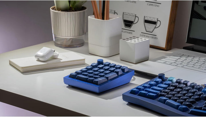 Key Q0+ Numpad Alu RGB Blue H Q0L-B3