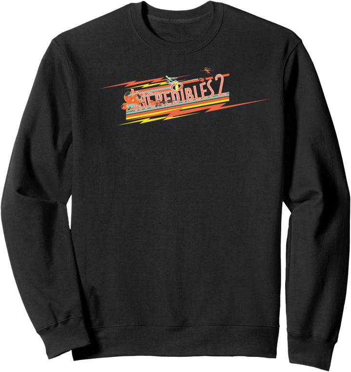 Disney Pixar Incredibles 2 Lightning Bolt Logo Sweatshirt