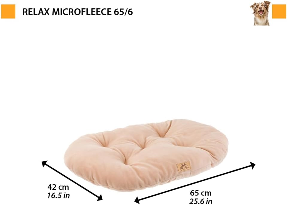 Ferplast Cuscino Cane e Gatto RELAX MICROFLEECE, Cuccia in Caldo e Soffice Micropile per Taglia Medi