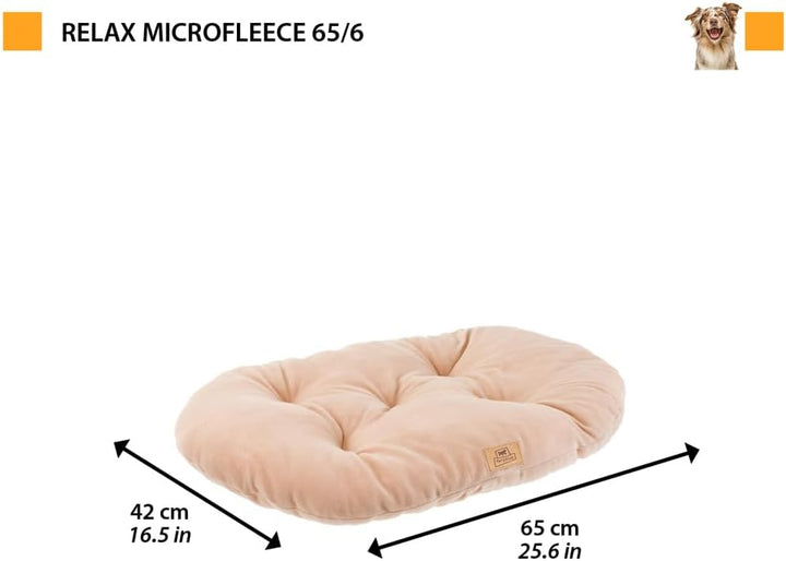 Ferplast Cuscino Cane e Gatto RELAX MICROFLEECE, Cuccia in Caldo e Soffice Micropile per Taglia Medi