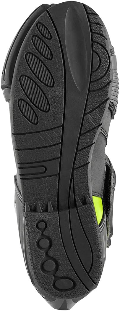 Bogotto Losail Motorradstiefel, schwarz/neon-gelb, 40 40 EU Schwarz Neon Gelb, 40 EU Schwarz Neon Ge