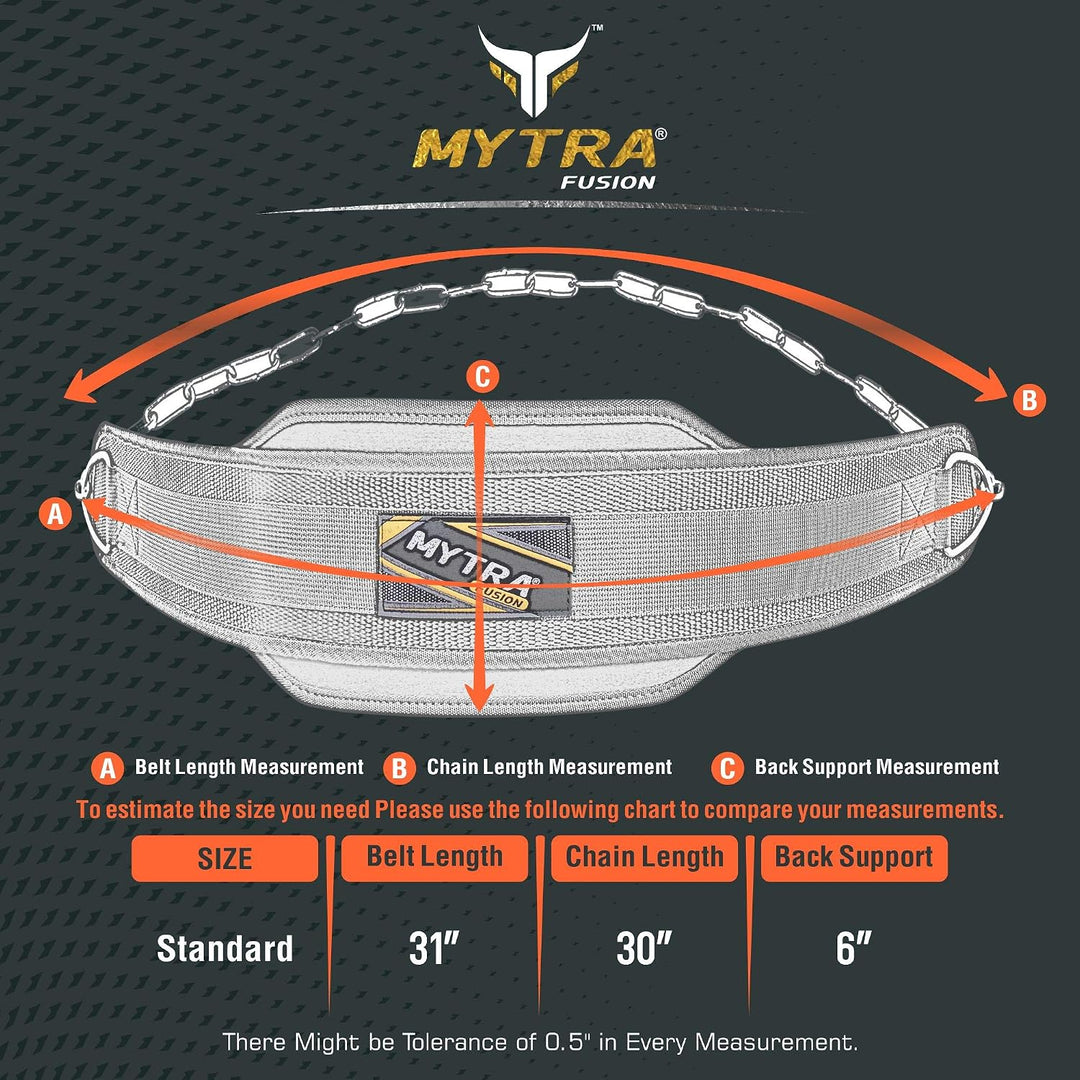 Mytra Fusion gewichthebergürtel Neopren Dip Belt – lifting belt für Bodybuilding, Gewichtheben und K