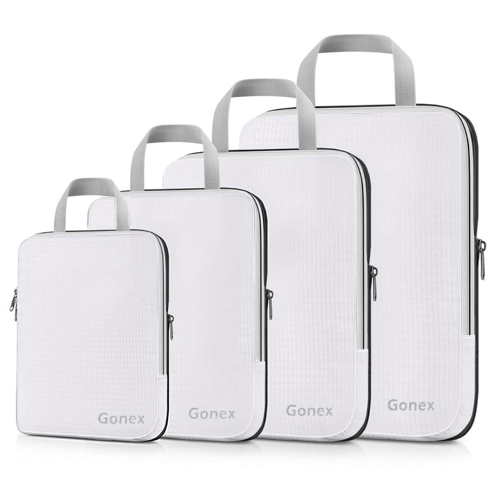 Gonex Compression Packing Cubes 4er Set, Gonex Kleidertaschen 4-teilig Verpackungswürfel, Kleidertas