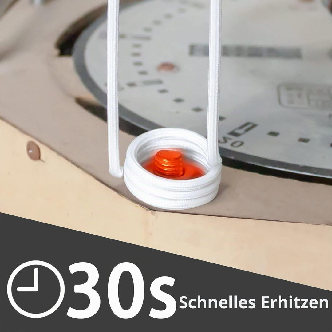 SOLARY, Induktions-Heizset, magnetisch, 1000 W, ohne Flamme, 8 Spulen, zum Entfernen von rostigen Sc