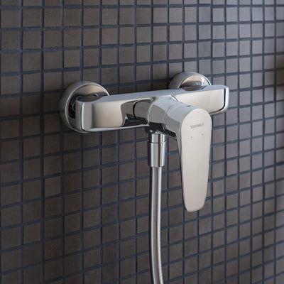 Duravit B.1 Duscharmatur Aufputz für 1 Verbraucher, Einhebel-Brausemischer mit Keramikmischsystem, c