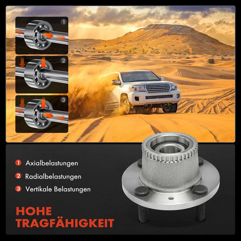 Frankberg Radnabe Radlagersatz Hinterachse für Aveo/Kalos Kalos 1.2L 1.4L 2002-2021 96471775 Hinten