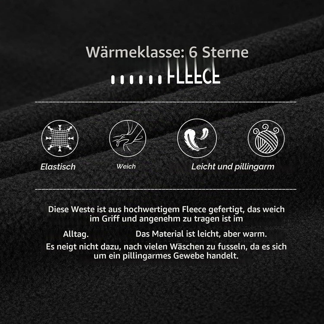 33,000ft Damen Fleece Weste Jacke Standkragen Ultraleicht Outdoor Westen Tops mit Taschen Reissversc