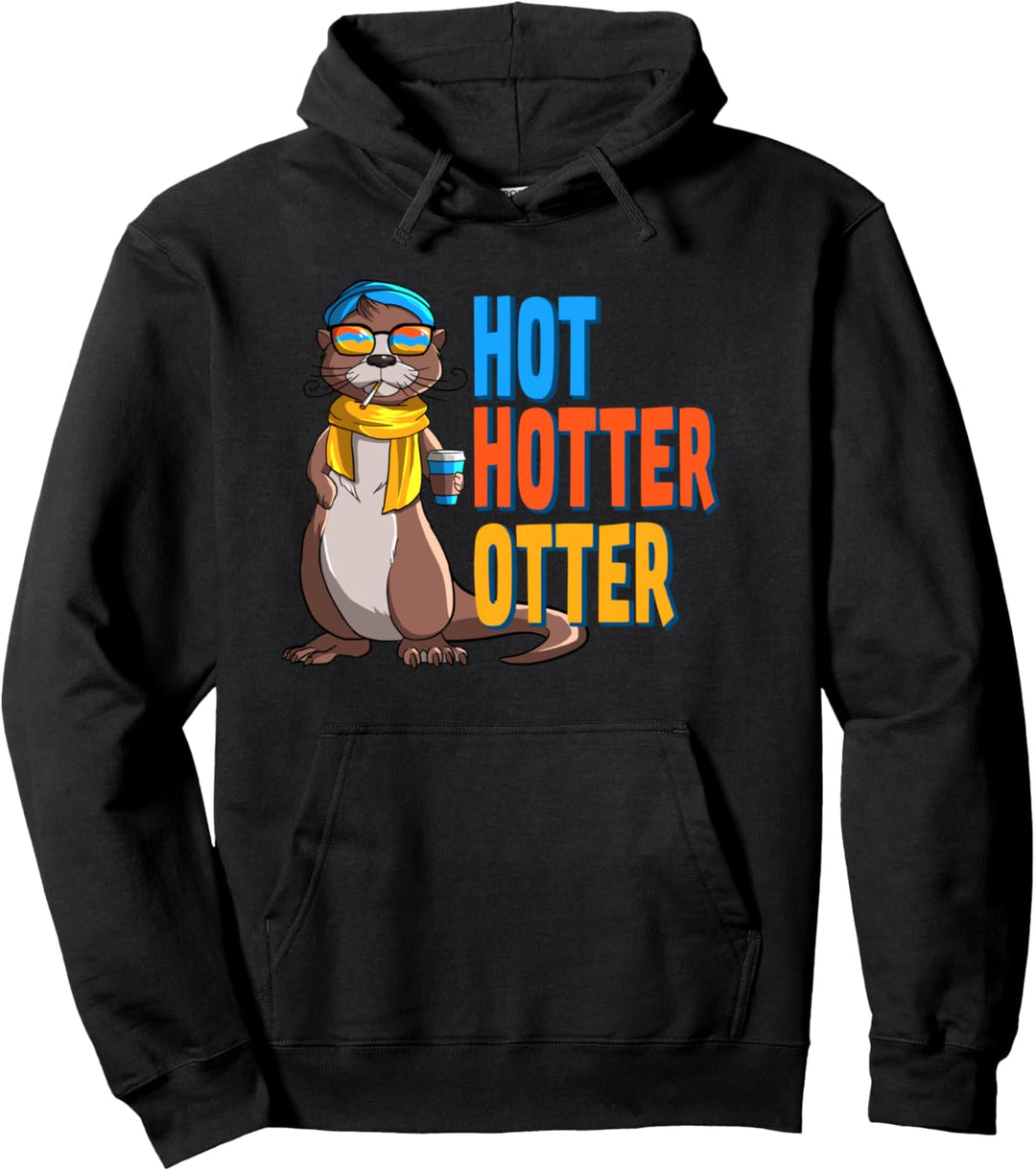 Lustiges Hot Hotter Otter Otterliebe Pullover Hoodie