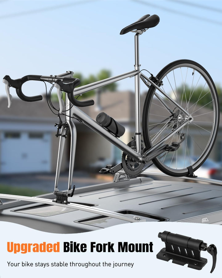 Pawfly Fahrrad Gabelhalter aus Aluminiumlegierung, Frontgabel Montageblock Schnellspanner-Kit, Schne